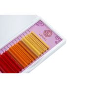 Цветные ресницы Enigma микс «Spicy citrus» (15 линий)