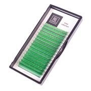 Цветные ресницы BARBARA (зелёные) МИКС