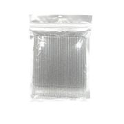 Микробраши в мягкой упаковке - 100 шт, блестящие, цвет в ассортименте