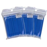 Комплект: 3 упаковки - Микробраши в мягкой упаковке, 100шт, голубые