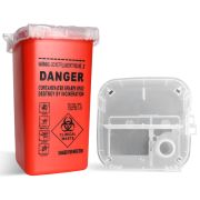Емкость для утилизации игл, обьем 1л, DANGER (цвет красный)
