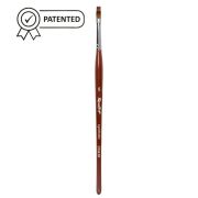 Кисть Roubloff синтетика имитация колонка/ гребешок 5/ ручка фигурная бордовая DSG3R-5