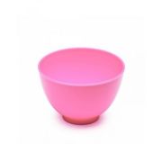 Мисочка пластиковая, МЯГКАЯ, средняя M, розовая D100 мм