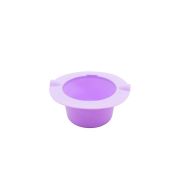 Чаша силиконовая с защитным бортиком, 0,4 л, фиолетовый