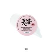 Холодный моделирующий гель для наращивания RockNail Modeling cool gel 01 Marble 50 мл