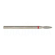 856.104.243.080.021 Фреза алмазная пламя красная 2.1 мм, ВладМиВа