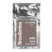 Хна для бровей BrowXenna, (midi-саше), #205 Темно-русый, 3 гр