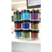 Блестки микс 9 шт Большая банка