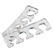 Разделители для пальцев силиконовые, прозрачные (1 пара)