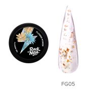 Гель с сухоцветами RockNail Flower Power FG05 Punk Ikebana 10мл