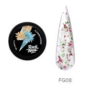 Гель с сухоцветами RockNail Flower Power FG08 Rock'n'Rose 10мл