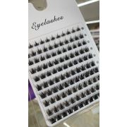 Накладные ресницы J1 C микс 9-14мм, W-образные, 10 линий