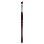 Кисть Roubloff синтетика имитация колонка/ рельеф 8/ ручка фигурная бордовая DSR3R