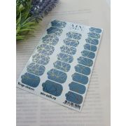 Плёнки Wraps stickers SF-91 (комбинированные с фольгой) MIW NAILS