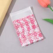 Подарочные пакеты прозрачные 10 х 8 см, 50 шт, сакура