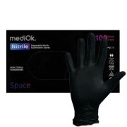Перчатки нитриловые S Mediok 4 гр, 50 пар, черные