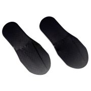 Тапочки с закрытым мысом спанбонд/пенополиэтилен, тисненый черный 1 пара